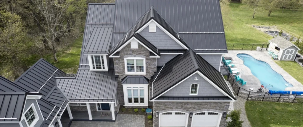 metal roofs house