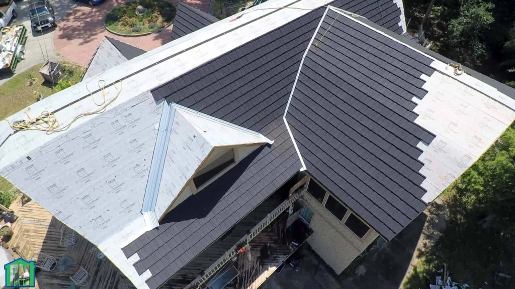 Stone-Coated Metal Roofing Installed
