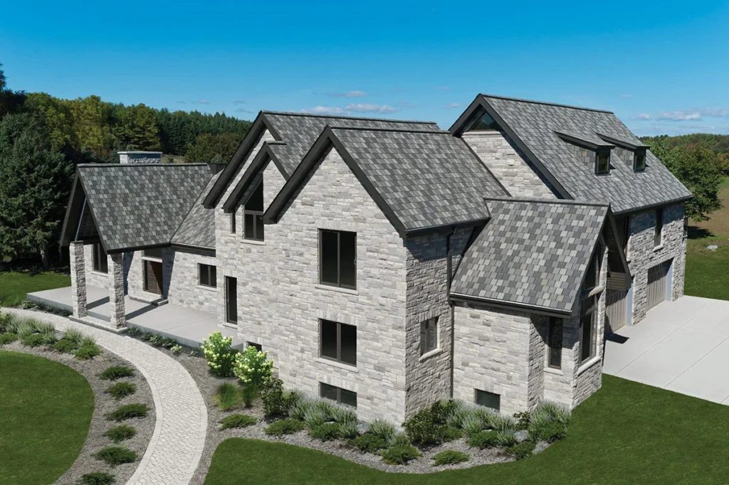 A completed roof replacement