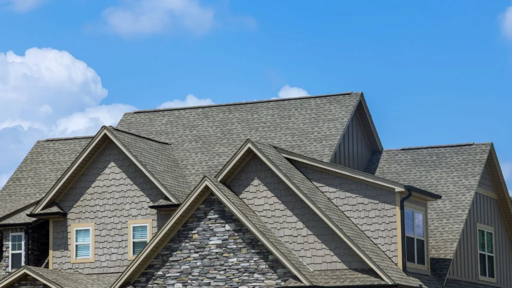 newly installed architectural shingle roof